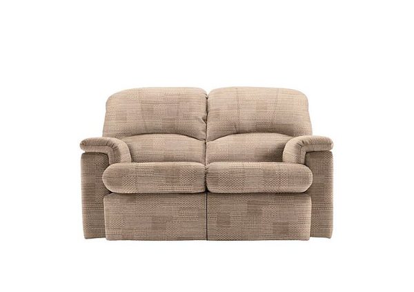 G Plan  Chloe 2 Seater Fabric Power Recliner Sofa  Faro Sand | Bed Sava