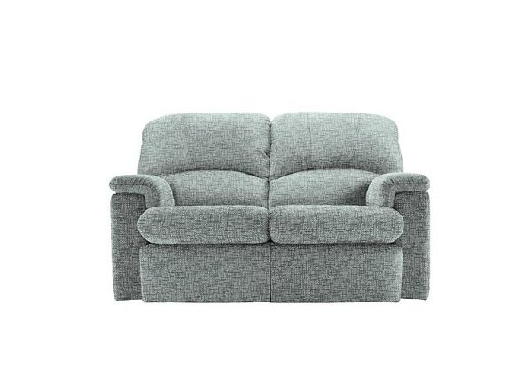 G Plan  Chloe 2 Seater Fabric Power Recliner Sofa  Remco Light Grey | Bed Sava