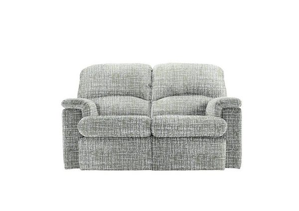 G Plan  Chloe 2 Seater Fabric Manual Recliner Sofa  Shore Oatmeal | Bed Sava