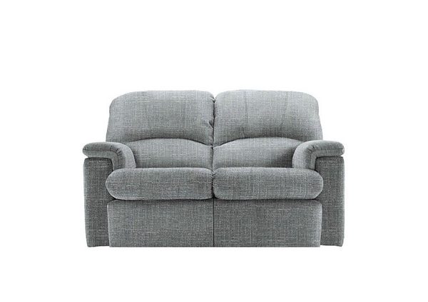 G Plan  Chloe 2 Seater Fabric Power Recliner Sofa  Beach Duck Egg | Bed Sava