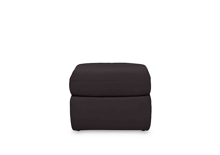 Cinemax Leather Storage Footstool - Starry Grey