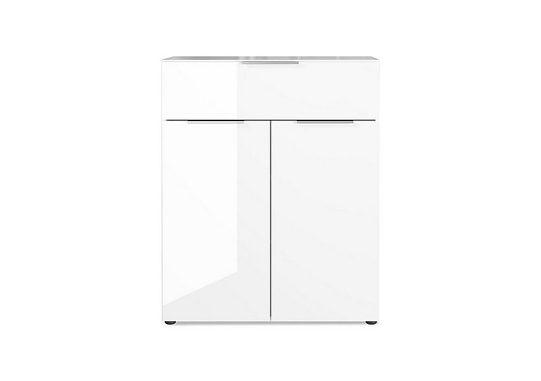Clio 2 Door 1 Drawer Chest - White