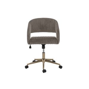 Coco Swivel Office Chair  Grey | Bed Sava
