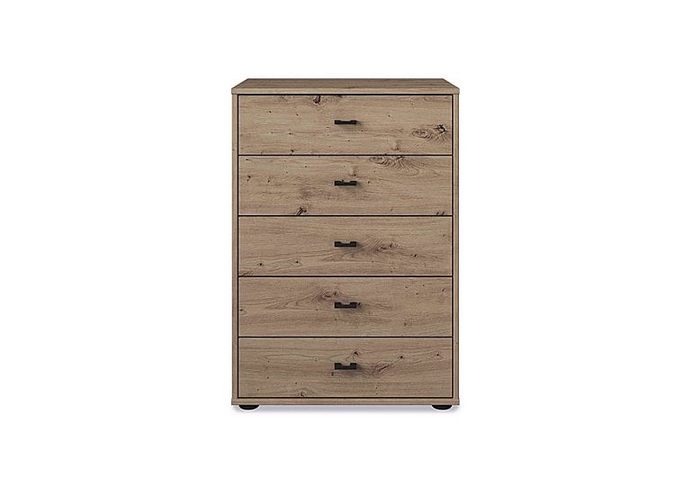 Wiemann - Dallas 60cm 5 Drawer Chest - Bianco Oak