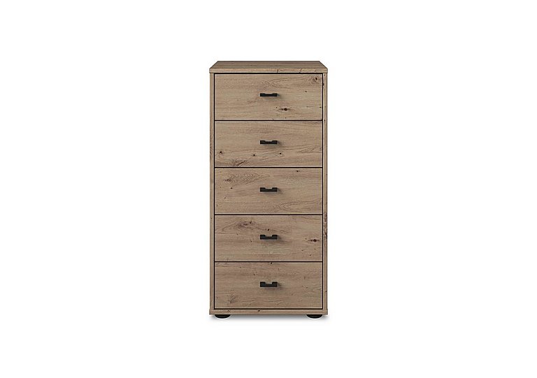 Wiemann - Dallas 40cm 5 Drawer Chest - Bianco Oak