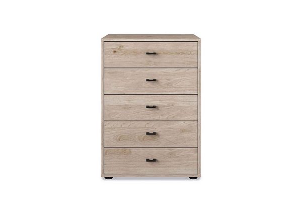 Wiemann  Dallas 60cm 5 Drawer Chest  Holm Oak | Bed Sava