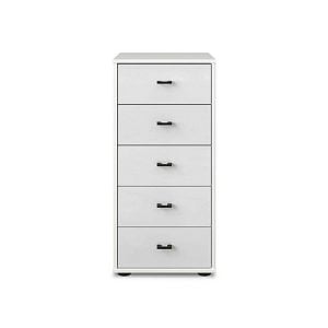 Wiemann  Dallas 40cm 5 Drawer Glass Chest | Bed Sava