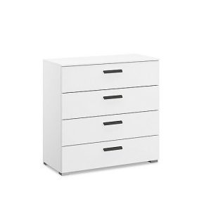 Rauch  Dante 4 Drawer Décor Wide Chest  Alpine White | Bed Sava