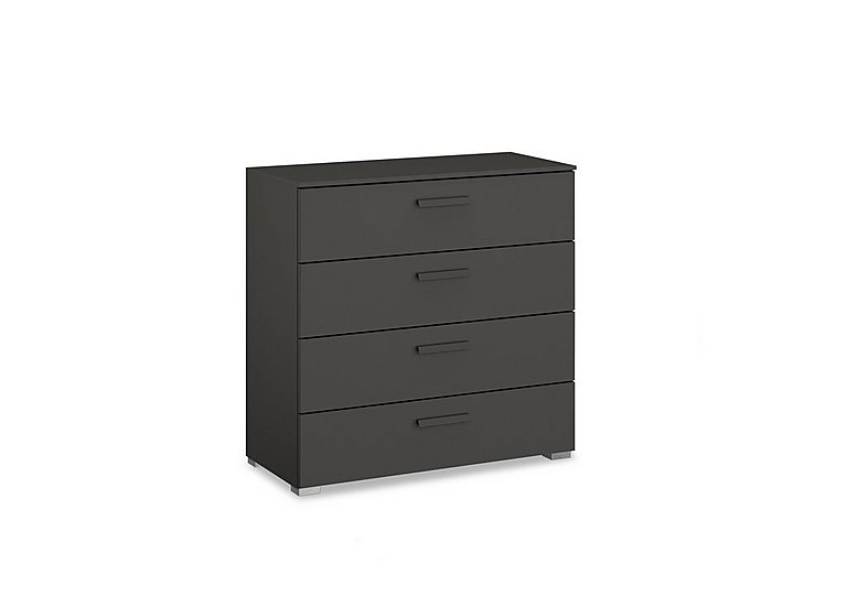 Rauch - Dante 4 Drawer Décor Wide Chest - Graphite