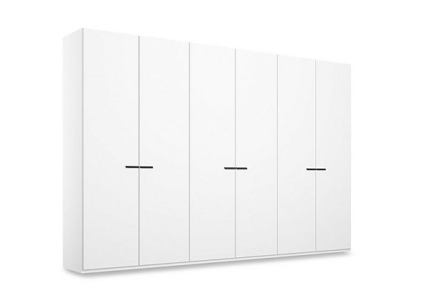 Rauch  Dante 301cm 6 Door Hinged Décor Wardrobe  Alpine White | Bed Sava