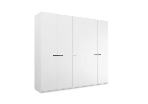 Rauch  Dante 251cm 5 Door Hinged Décor Wardrobe  Alpine White | Bed Sava