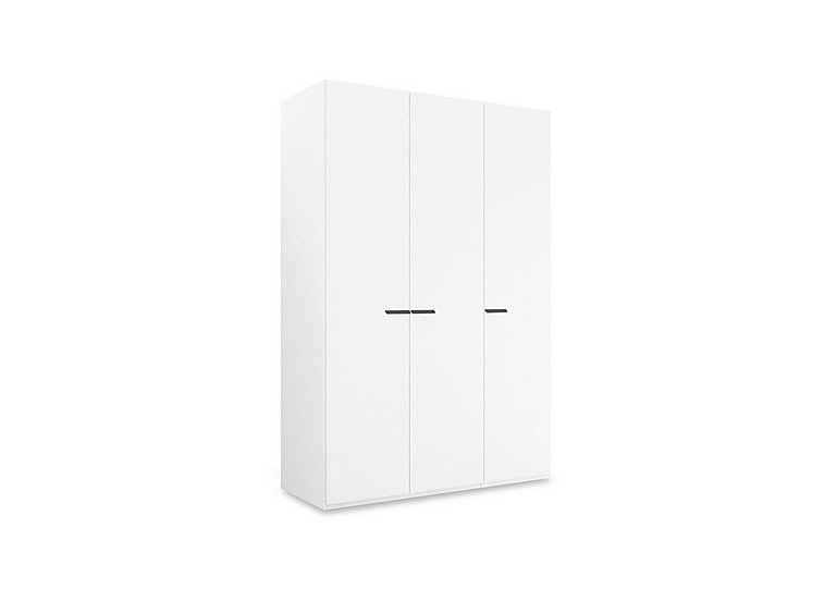 Rauch - Dante 151cm 3 Door Hinged Décor Wardrobe - Alpine White