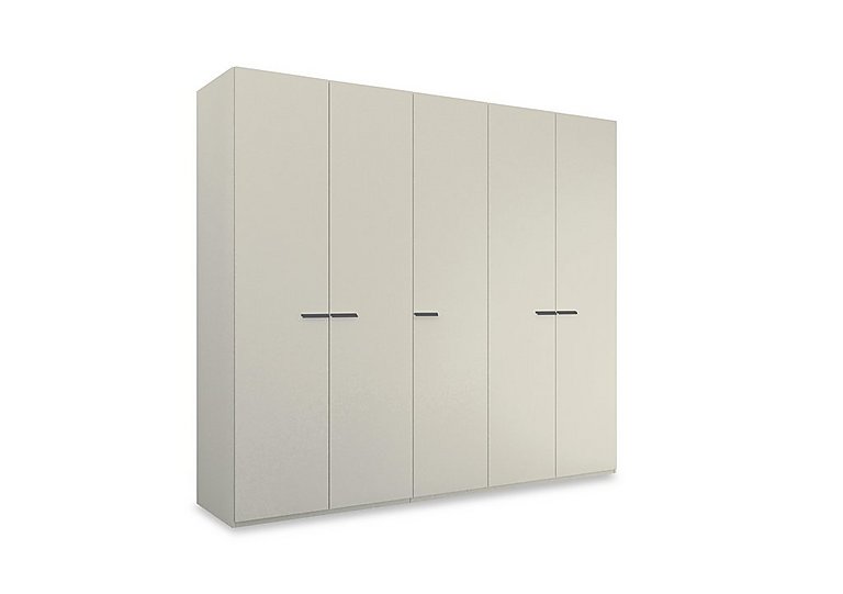 Rauch - Dante 251cm 5 Door Hinged Décor Wardrobe - Champagne
