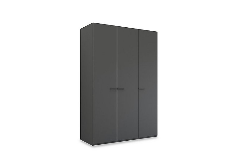Rauch - Dante 151cm 3 Door Hinged Décor Wardrobe - Graphite