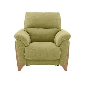Ercol  Enna Fabric Power Recliner Armchair  Light Green | Bed Sava