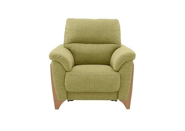 Ercol  Enna Fabric Power Recliner Armchair  Light Green | Bed Sava