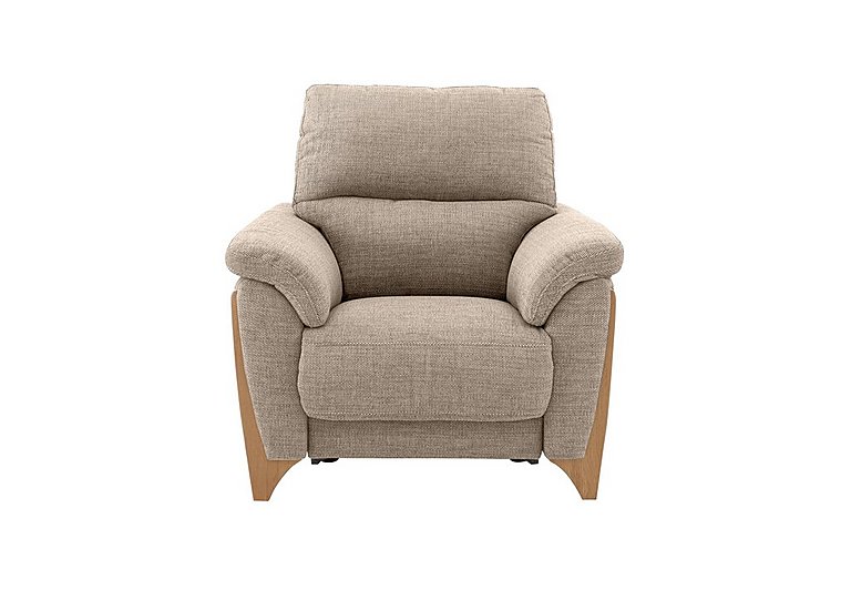Ercol - Enna Fabric Power Recliner Armchair - Light Brown