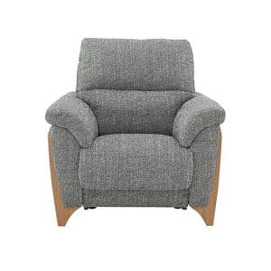 Ercol  Enna Fabric Power Recliner Armchair  Grey | Bed Sava