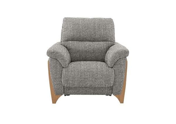Ercol  Enna Fabric Power Recliner Armchair  Stone Grey | Bed Sava