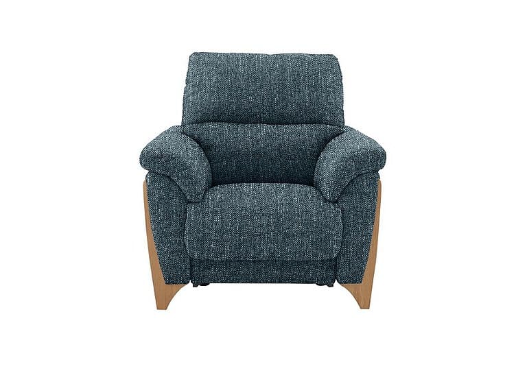 Ercol - Enna Fabric Power Recliner Armchair - Charcoal Blue