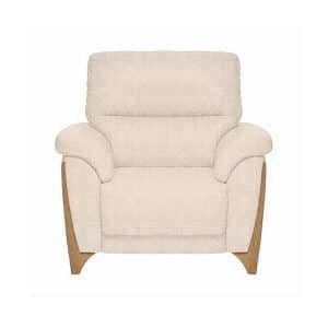 Ercol  Enna Fabric Power Recliner Armchair  White | Bed Sava