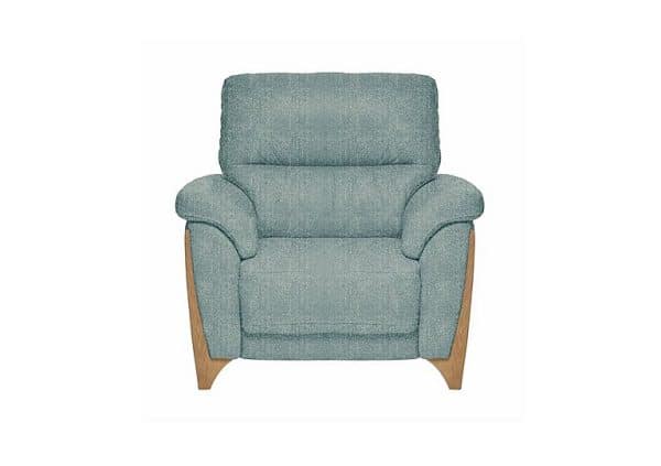 Ercol  Enna Fabric Power Recliner Armchair  Light Blue | Bed Sava