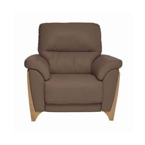 Ercol  Enna Leather Power Recliner Armchair  Light Brown | Bed Sava