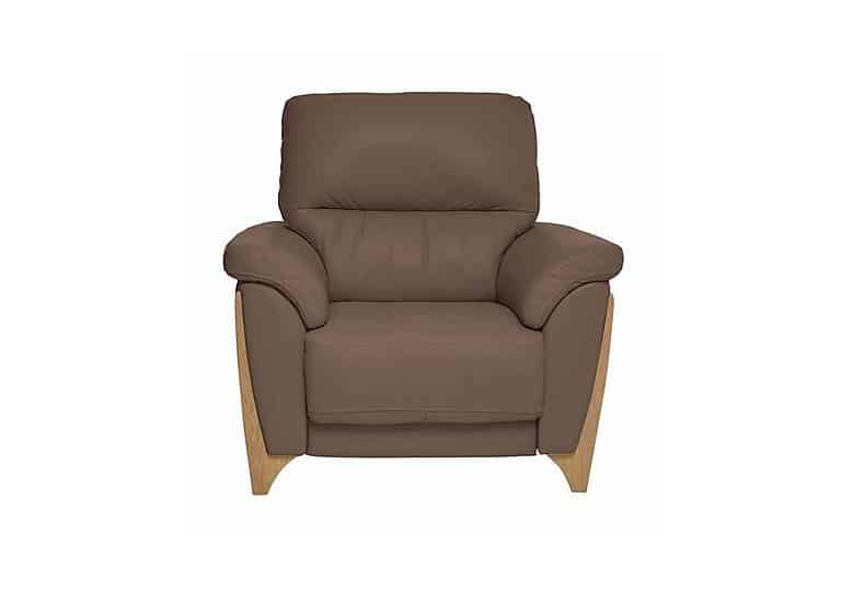 Ercol - Enna Leather Power Recliner Armchair - Light Brown