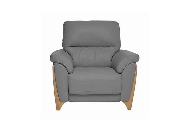 Ercol - Enna Leather Power Recliner Armchair - Grey