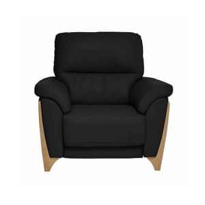 Ercol  Enna Leather Power Recliner Armchair  Black | Bed Sava