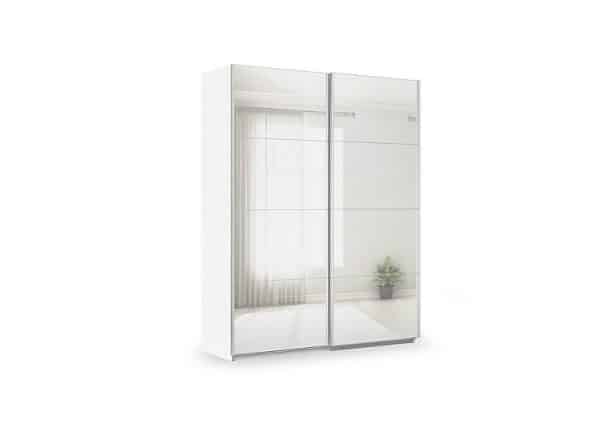 Rauch  Impulse 181cm 2 Door Mirror Slider Wardrobe  Alpine White | Bed Sava