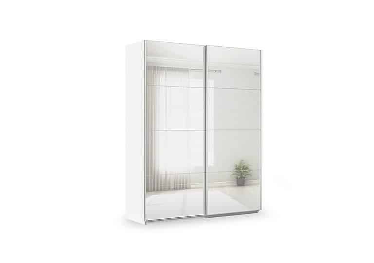 Rauch - Impulse 181cm 2 Door Mirror Slider Wardrobe - Alpine White