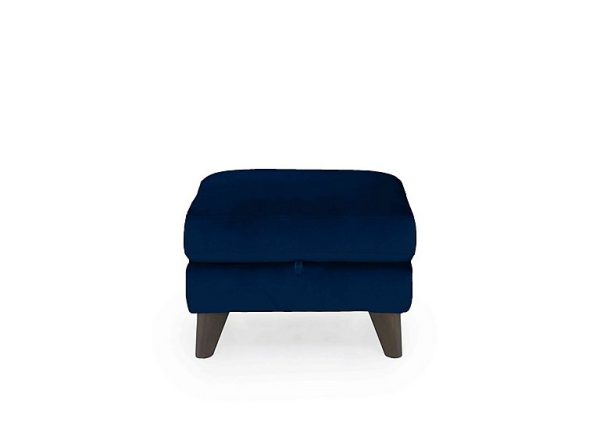 Jules Fabric Storage Stool  Navy | Bed Sava