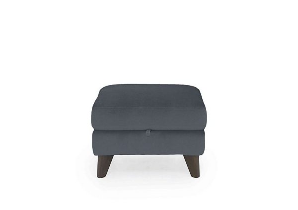 Jules Fabric Storage Stool  R20 Pewter | Bed Sava