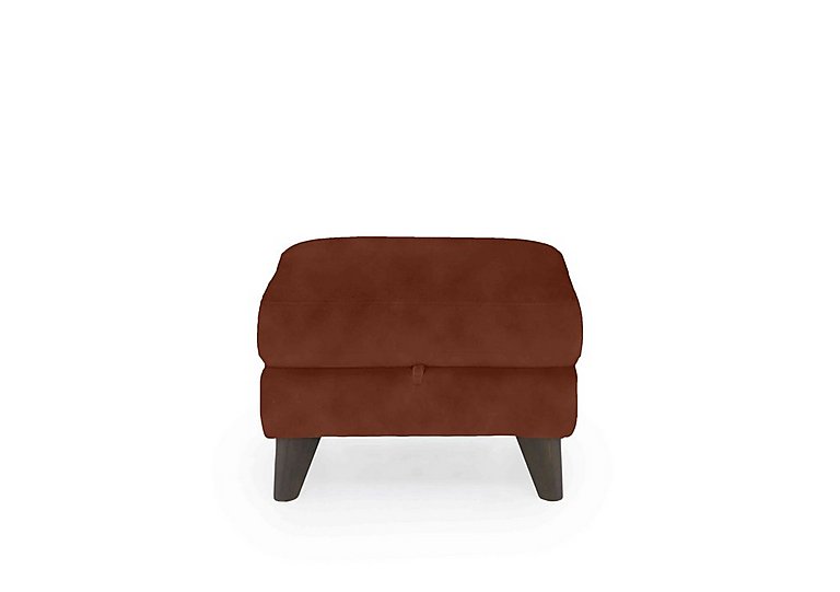 Jules Fabric Storage Stool - R06 Caramel