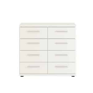 Kempton 8 Drawer Chest  White | Bed Sava