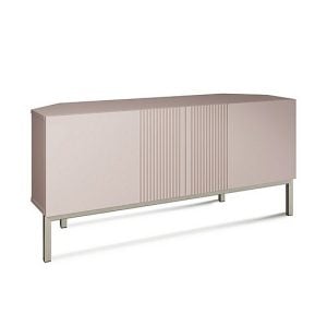 Delta Corner TV Unit with Smart LED Lighting  Mulberry | Bed Sava