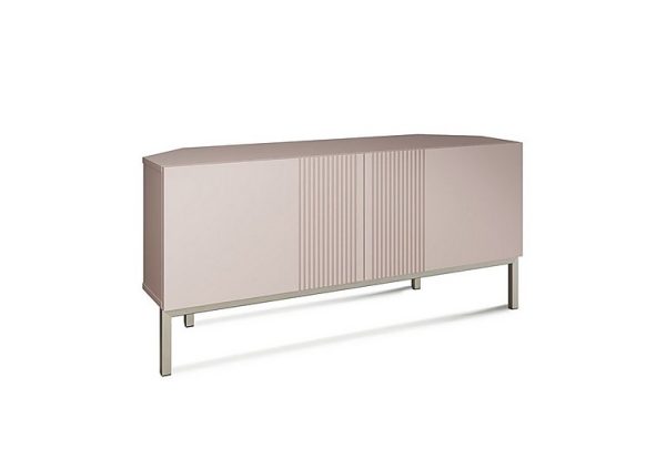 Delta Corner TV Unit with Smart LED Lighting  Mulberry | Bed Sava