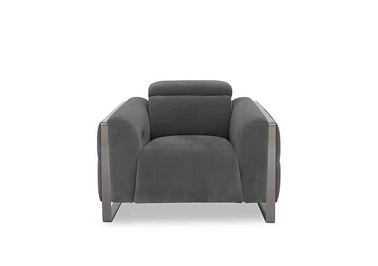 Gisella Fabric Power Recliner Chair with Power Headrest - Manhattan Charcoal
