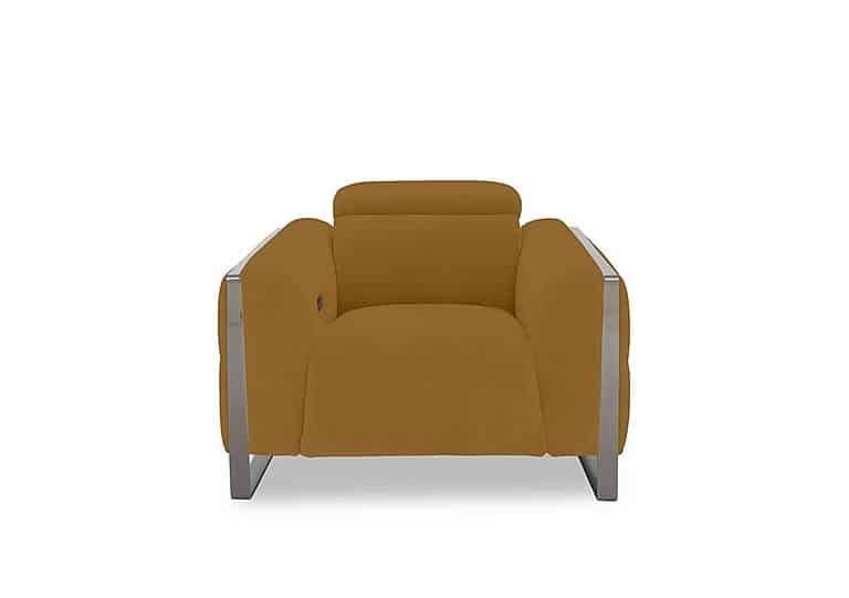 Gisella Fabric Power Recliner Chair with Power Headrest - Opulence Saffron