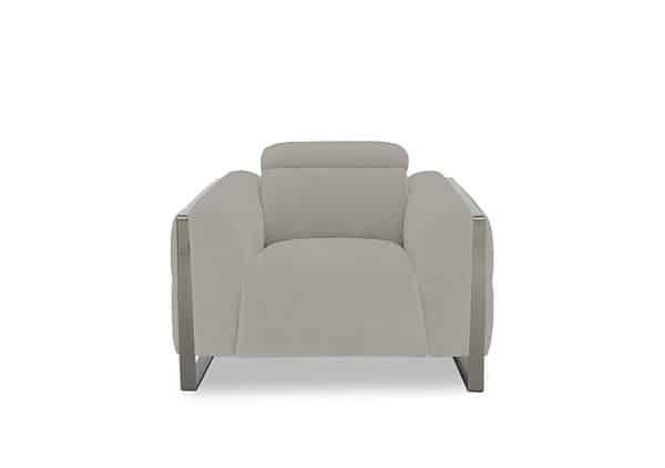 Gisella Fabric Chair  Opulence Silver | Bed Sava