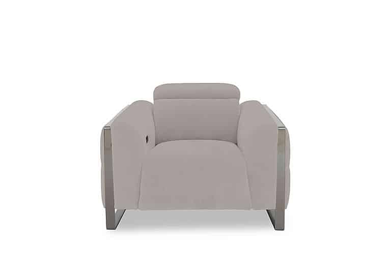 Gisella Fabric Power Recliner Chair with Power Headrest - Opulence Silver