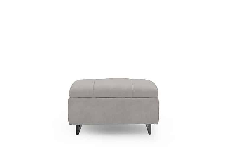 Gisella Fabric Large Footstool - Dexter Stone
