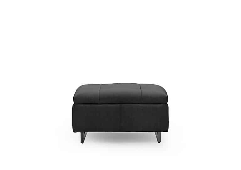 Gisella Fabric Large Footstool - Manhattan Indigo