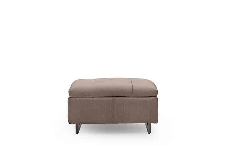 Gisella Fabric Large Footstool - Manhattan Nutmeg