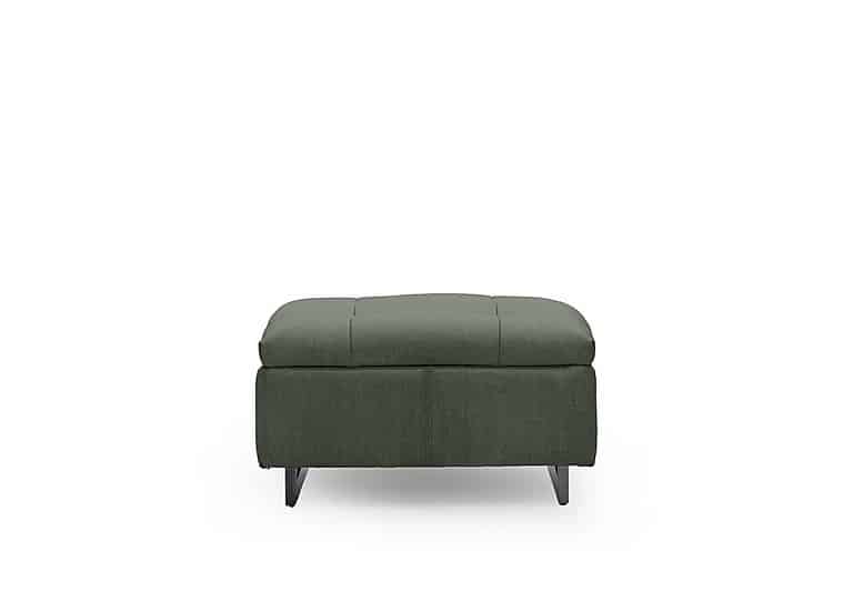 Gisella Fabric Large Footstool - Manhattan Pine