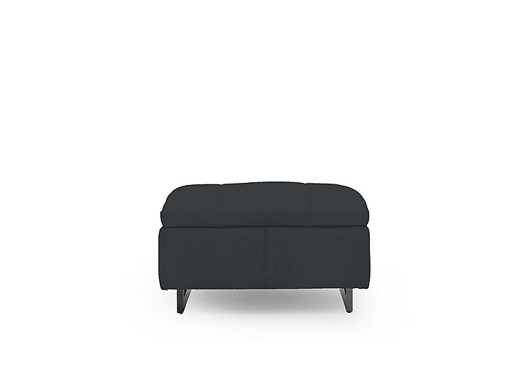 Gisella Fabric Large Footstool - Opulence Charcoal