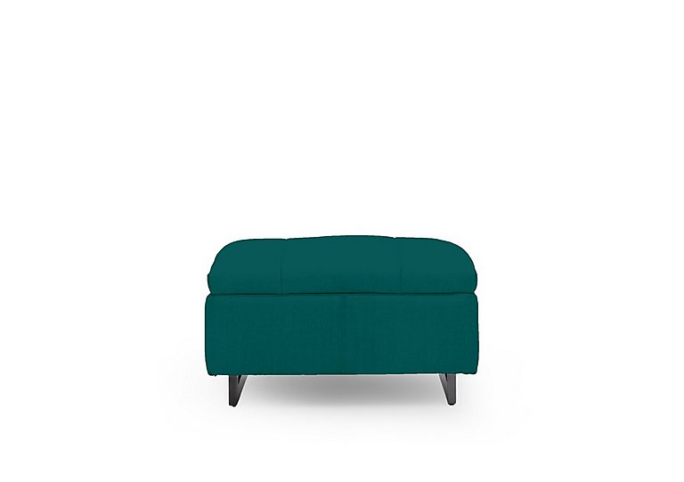 Gisella Fabric Large Footstool - Opulence Teal