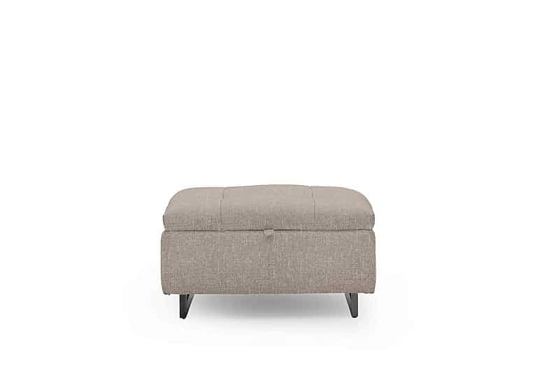 Gisella Fabric Storage Footstool - Anivia Khaki