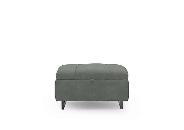 Gisella Fabric Storage Footstool - Dexter Fern